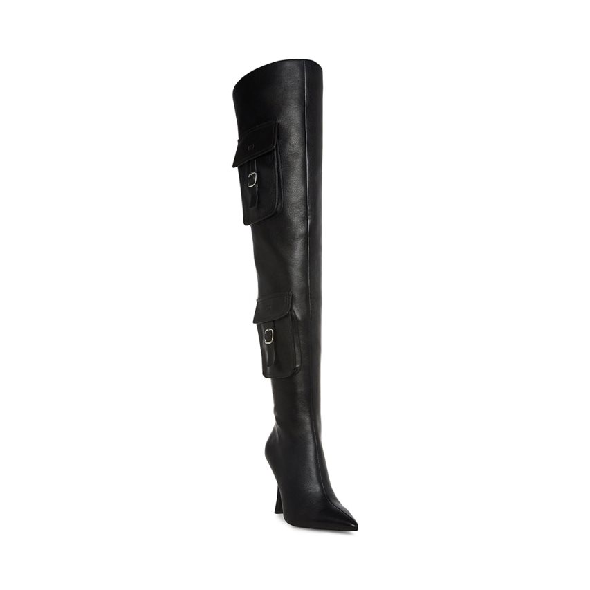 Black Steve Madden Brittany Women's Knee-high Boots | PH 4593HIU